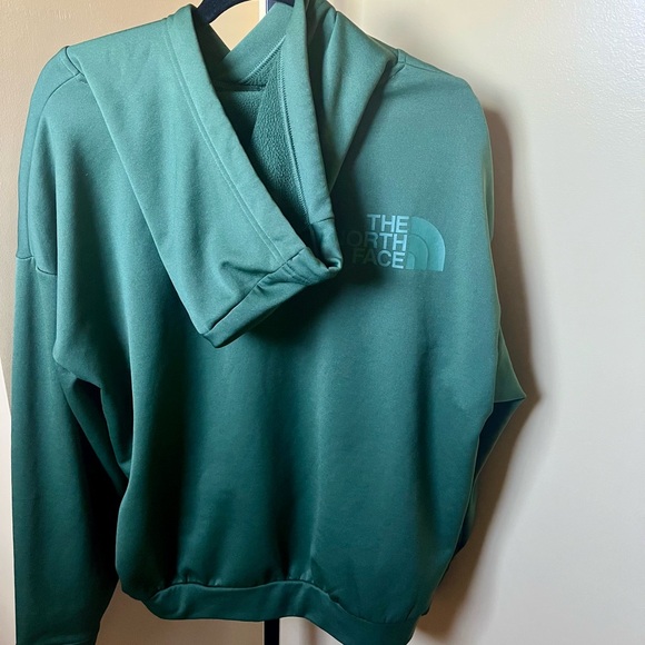 The North Face Green Sweatshirt Soft Cotton Blend Hoodie - Picture 2 of 3